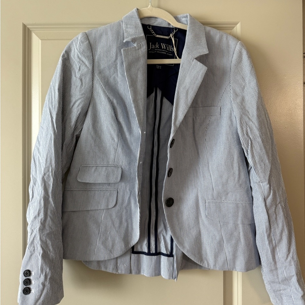 Jack Wills Light Blue Pinstripe Blazer